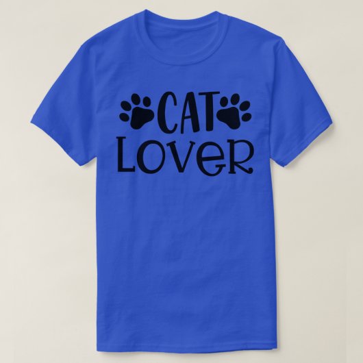 猫好きキャットポーズキュート子猫恋人デザイン Tシャツ (デザイン正面)