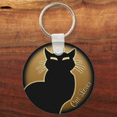 猫好きキーチェーンキャットキーチェーンのカスタマイズ キーホルダー (正面)