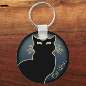 猫好きキーチェーンキャットキーチェーンのカスタマイズ キーホルダー (正面)