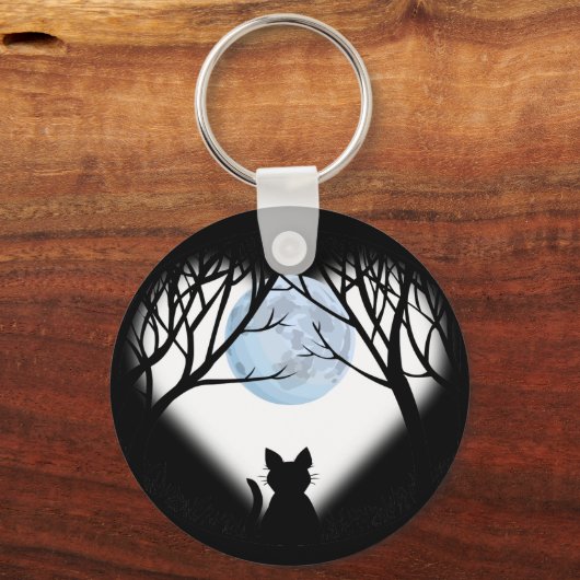 猫好きキーチェーン猫好きギフトペットキーチェーン キーホルダー (正面)