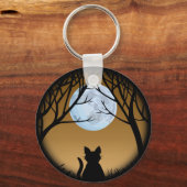 猫好きキーチェーンFat Catキーチェーンのカスタマイズ キーホルダー (正面)