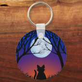 猫好きキーチェーンFat Catキーチェーンのカスタマイズ キーホルダー (正面)