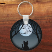 猫好きキーチェーンFat Catキーチェーンのカスタマイズ キーホルダー (正面)