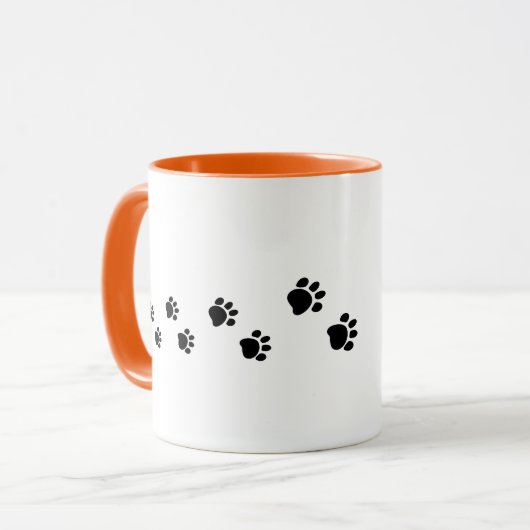 猫好きギフトおもしろいコーヒーティー色を選ぶ マグカップ (正面左)