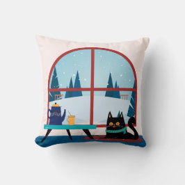 猫好きギフトカスタム- Pet Photo Keepsake Throw クッション