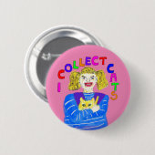 猫好きギフト子猫レスキュー新しいペット子猫バッジ 缶バッジ (正面&裏面)