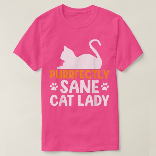 猫好きギフト純正正正猫レディおもしろい Tシャツ (デザイン正面)