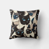 猫好きギフト装飾用クッション | カスタムペット名保 クッション (裏面)