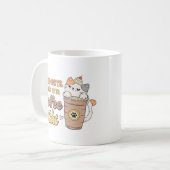 猫好きギフト、グッドデイ開始コーヒーと猫 コーヒーマグカップ (正面左)