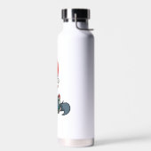 猫好きクリスマスギフト子猫クリスマスライトサンタ ウォーターボトル (左面)