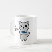 猫好きコーヒーマグ コーヒーマグカップ (正面左)