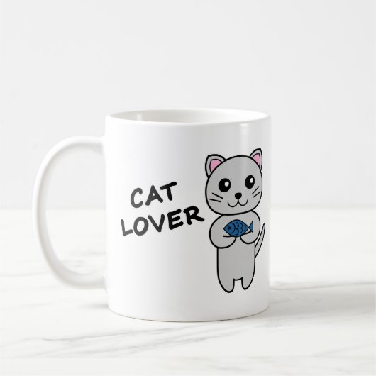 猫好きコーヒーマグ コーヒーマグカップ (左)