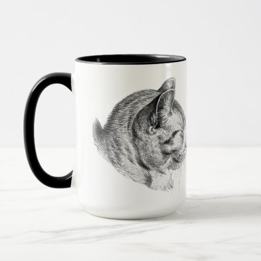 猫好きコーヒーマグ マグカップ (左)