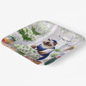 猫好きゴルファーのゴルフ誕生日パーティー ペーパープレート (傾斜あり)