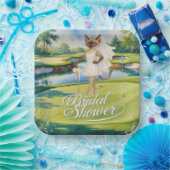 猫好きゴルファー用ゴルフブライダルシャワー ペーパープレート (パーティー)