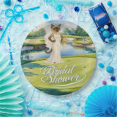 猫好きゴルファー用ゴルフブライダルシャワー ペーパープレート (パーティー)