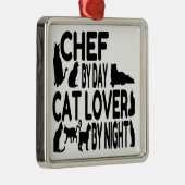 猫好きシェフ メタルオーナメント (右)
