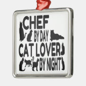 猫好きシェフ メタルオーナメント (左)