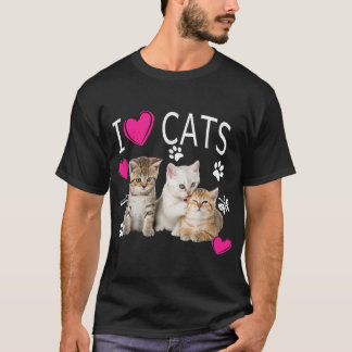猫好きシャツ猫好き子猫が好き Tシャツ