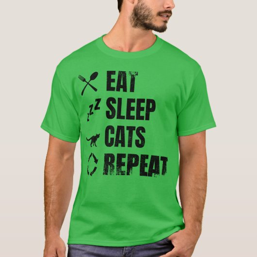 猫好きスケジュールガール Tシャツ (正面)