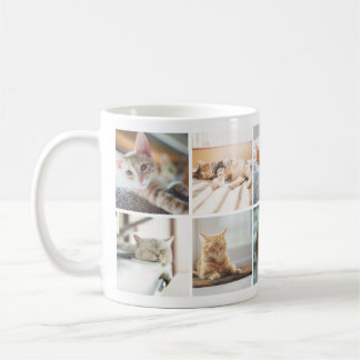 猫好きズメモリーズフォトコラージュマグ コーヒーマグカップ