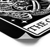 猫好きタロットカード骨格および猫タロットハ ポスター (角)