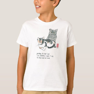 猫好きティー・アメリカン・アパレル・キッズ Tシャツ