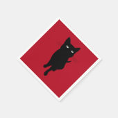 猫好きディナーパーティー スタンダードカクテルナプキン (角)