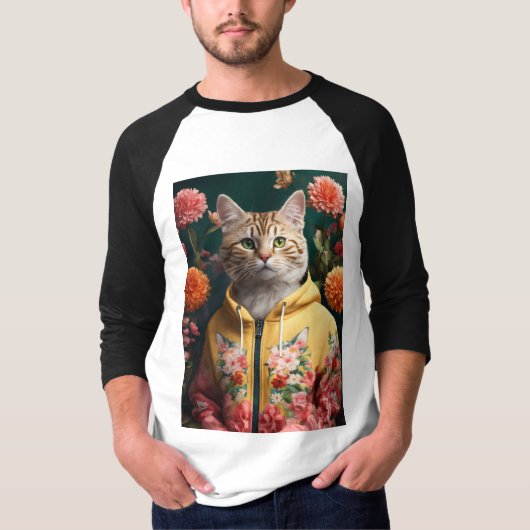 猫好きデザイン» Tシャツ (正面)
