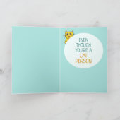 猫好きハッピーバースデー カード (内部)