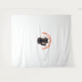 猫好きハロウィンパーアノーマル活不気味動C タペストリー (正面(横))