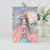 猫好きハロウィーン葉書 カード (スタンド正面)