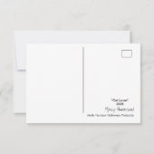 猫好きハロウィーン葉書 カード (裏面)