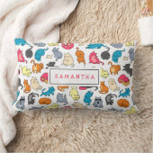 猫好きパーソナライズされたへの贈与 ランバークッション (ブランケット)