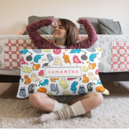 猫好きパーソナライズされたへの贈与 ランバークッション