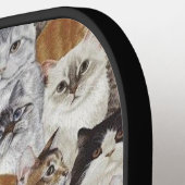 猫好きピックボールパドル ピックルボールラケット (左詳細)