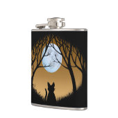 猫好きフラッカスタムク太キャットドリンクフラスコ&ギフト フラスク (左)