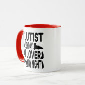 猫好きフルート マグカップ (正面左)