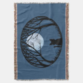 猫好きブランケットレチャットファットキャットブランケット スローブランケット (正面縦)