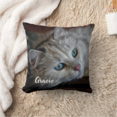 猫好きプレゼントカスタム- Pet Photo Keepsake Cat クッション (ブランケット)