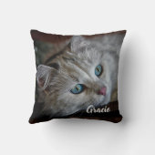 猫好きプレゼントカスタム- Pet Photo Keepsake Cat クッション (裏面)