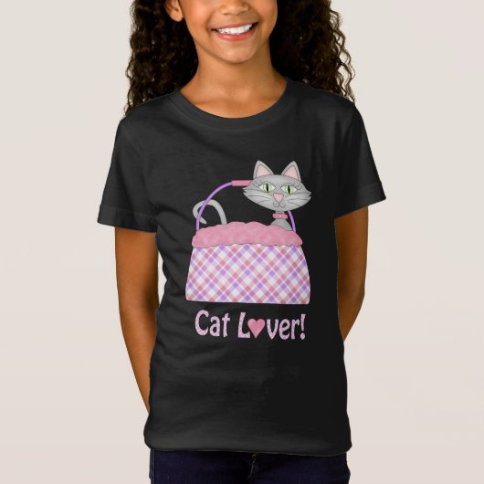 猫好きベラジャージーTシャツ Tシャツ (正面)