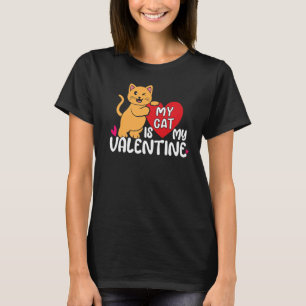 猫好きペットキャットマイバレンタインハートデイハッピーヴァ Tシャツ