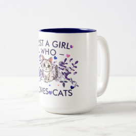 猫好きペットコーヒーマグカップ、マグカップにオリジナル画像を ツートーンマグカップ