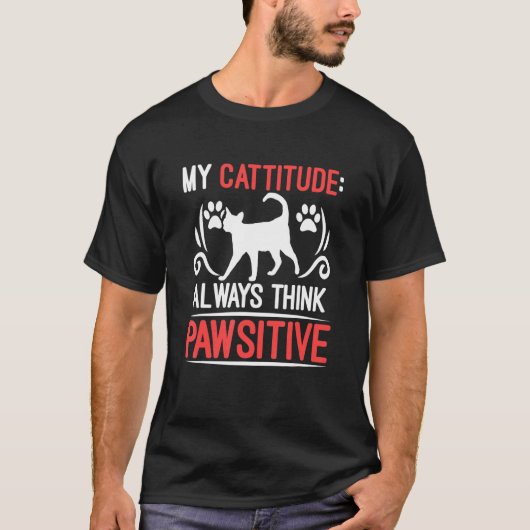 猫好きペット Tシャツ (正面)