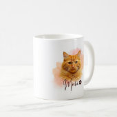 猫好きマグカップ - かわいい猫ママへのギフト コーヒーマグカップ (正面右)