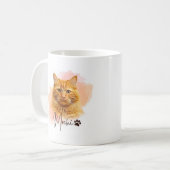 猫好きマグカップ - かわいい猫ママへのギフト コーヒーマグカップ (正面左)