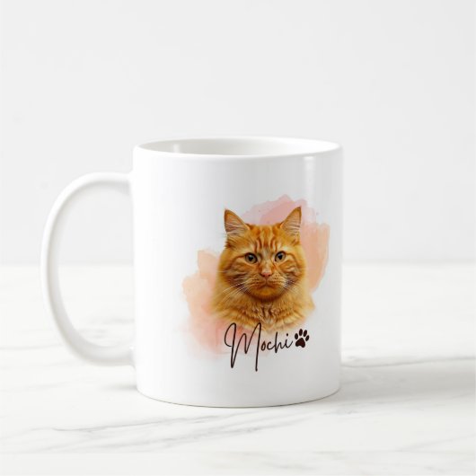 猫好きマグカップ - かわいい猫ママへのギフト コーヒーマグカップ (左)