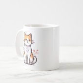 猫好きマグカップ コーヒーマグカップ (正面左)
