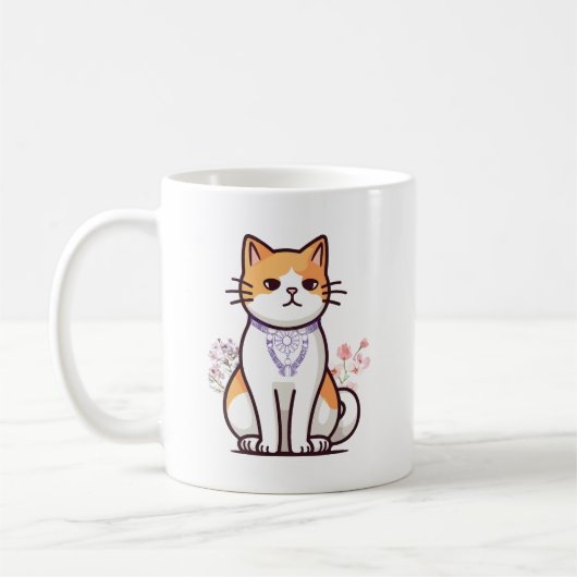 猫好きマグカップ コーヒーマグカップ (左)